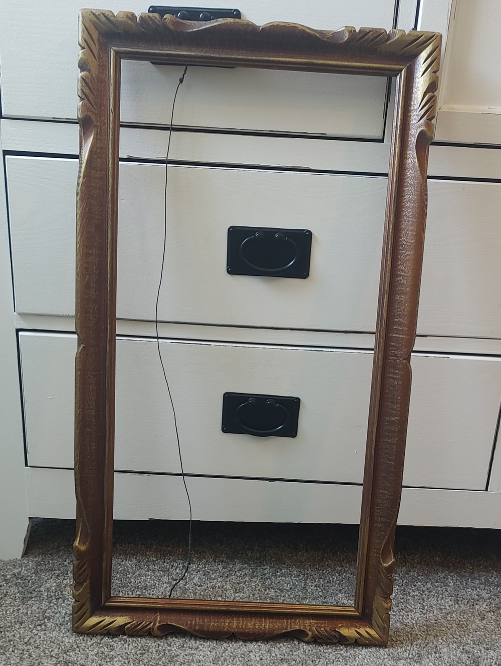 Empty Decorative Rectangular Frame